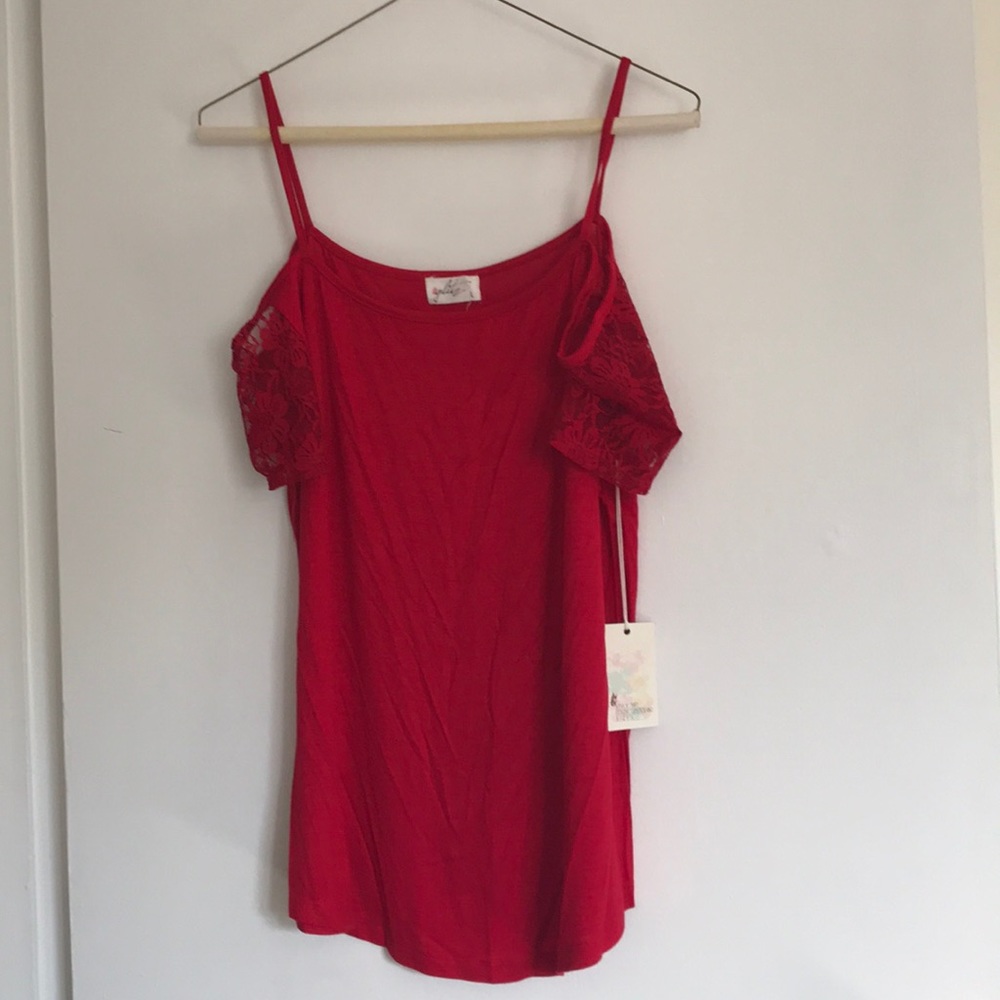 Glitz brand off the shoulder top